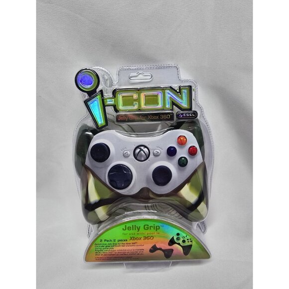 i-Con Jelly Grip Covers For Xbox 360 Game Controller 2 Pack #EL-i8506 Camouflage - Picture 1 of 4